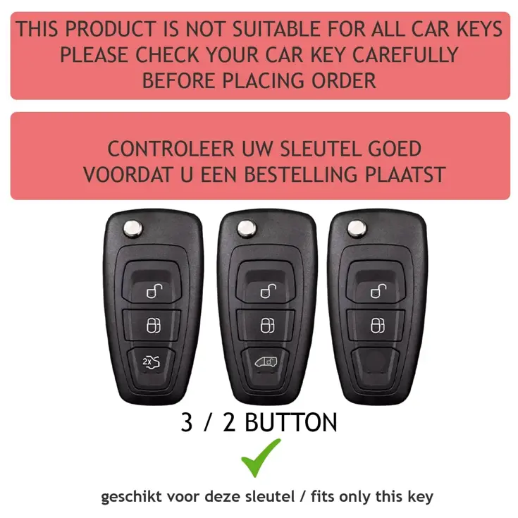 TPU Sleutelhoesje voor Ford clear 305