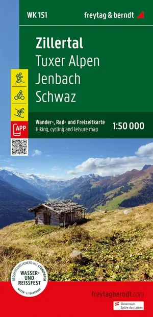 Wandelkaart WK0151 Zillertal