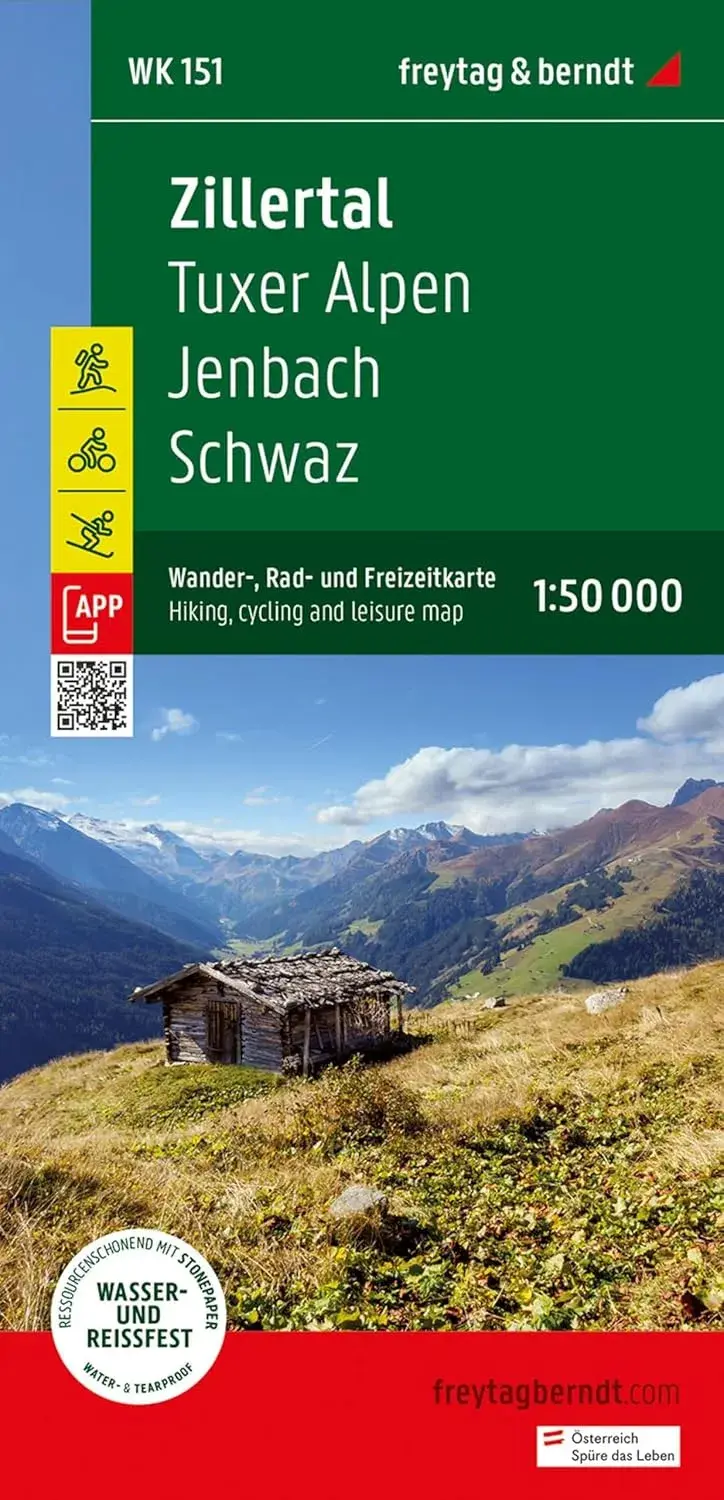 Wandelkaart WK0151 Zillertal