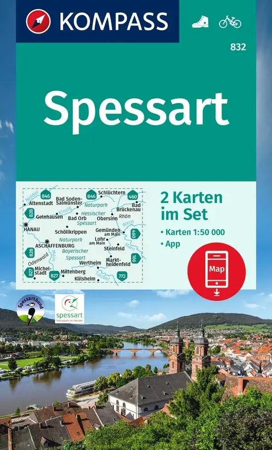 Wandelkaart WK832 Spessart