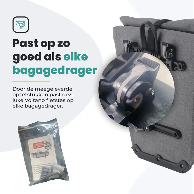 Voltano Luxe E‑bike Fietstas 28 L