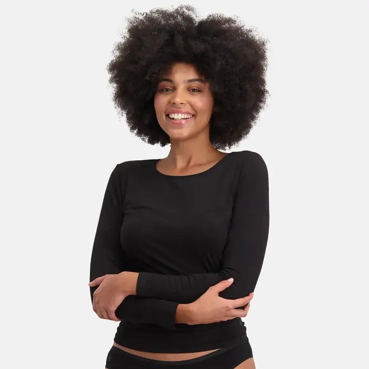 TRACY - Shirt Lange Mouw Dames Bamboo Basics