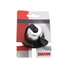 Klassieke Fietsbel Chroom-Zwart met Helder Geluid