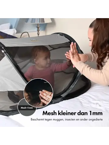 Baby luxe campingbedje - Zelfopblaasbare matras