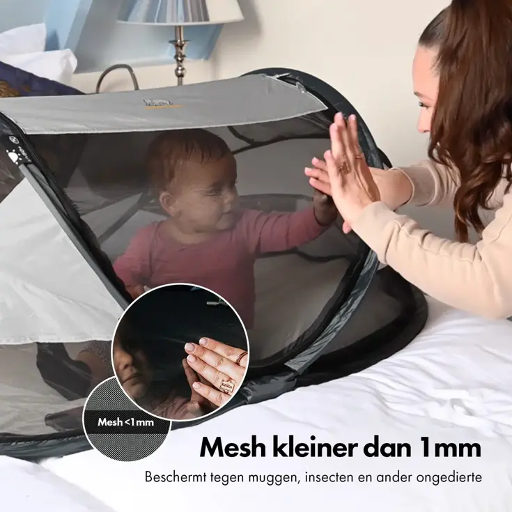 Baby luxe campingbedje - Zelfopblaasbare matras
