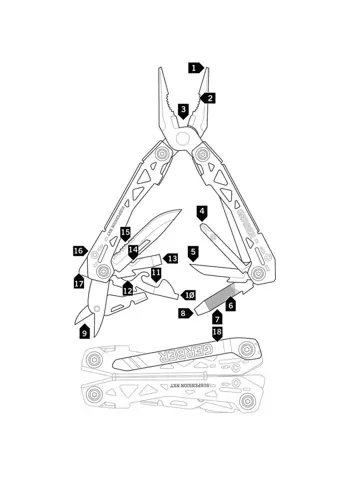 Gerber Suspension NXT - Multitool zwart