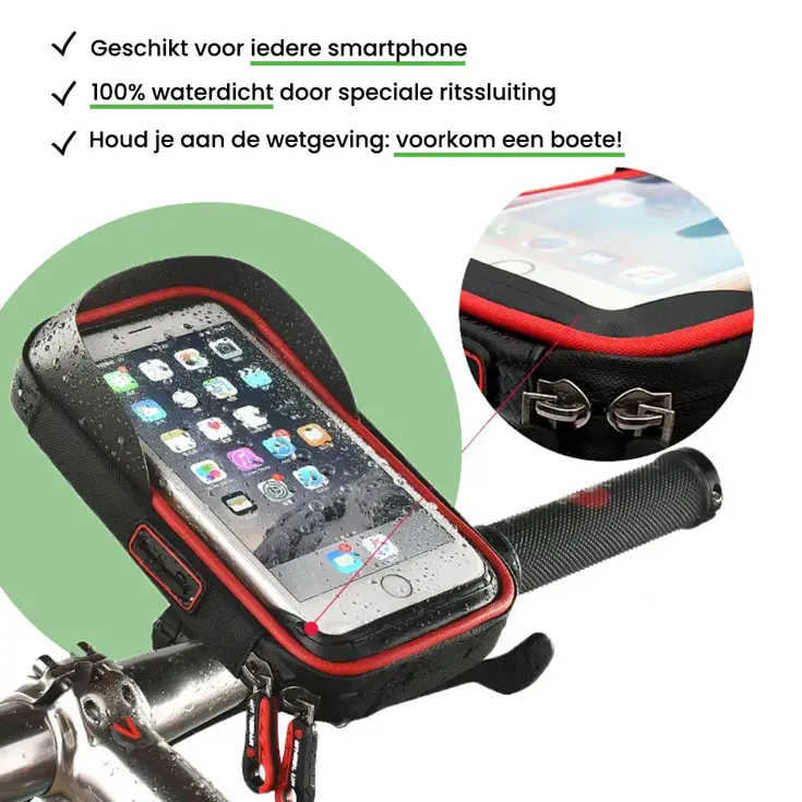 PROOF Telefoonhouder Fiets - Met opbergvak