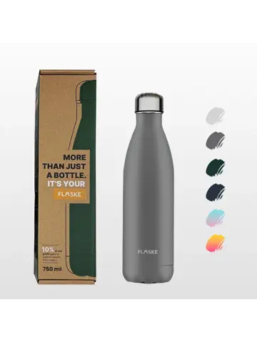 FLASKE 750 ml  RVS Drinkfles