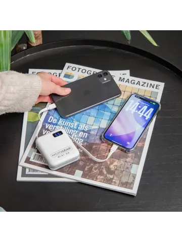 Powerbank 10.000 mAh met Kabels - Wit