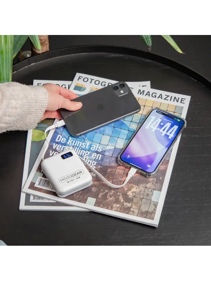 Powerbank 10.000 mAh met Kabels - Wit