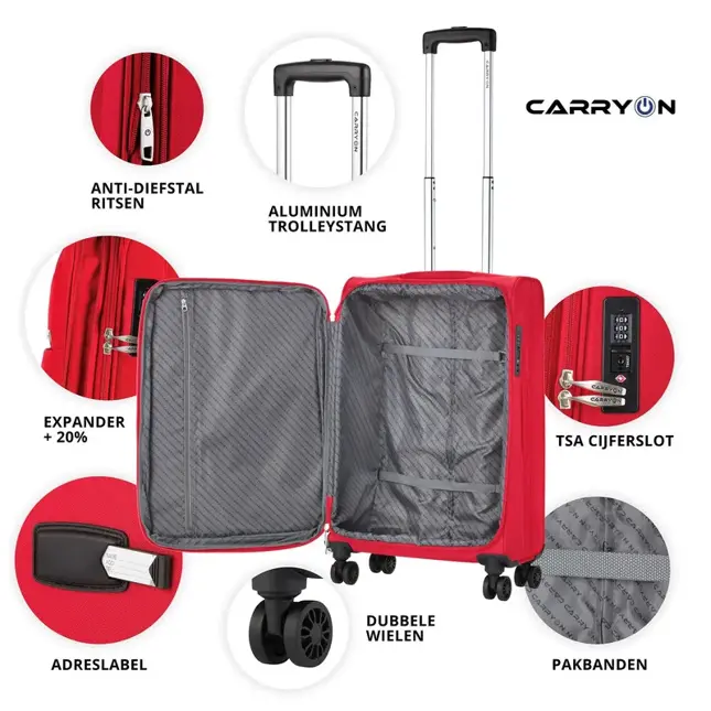 Air Zachte Kofferset S/M/L
