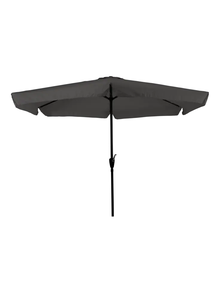 Parasol Grijs Ø3m Met Voet En Hoes