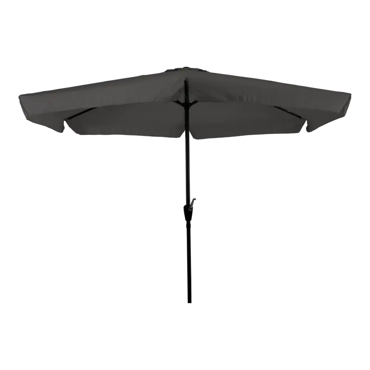 Parasol Grijs Ø3m Met Voet En Hoes