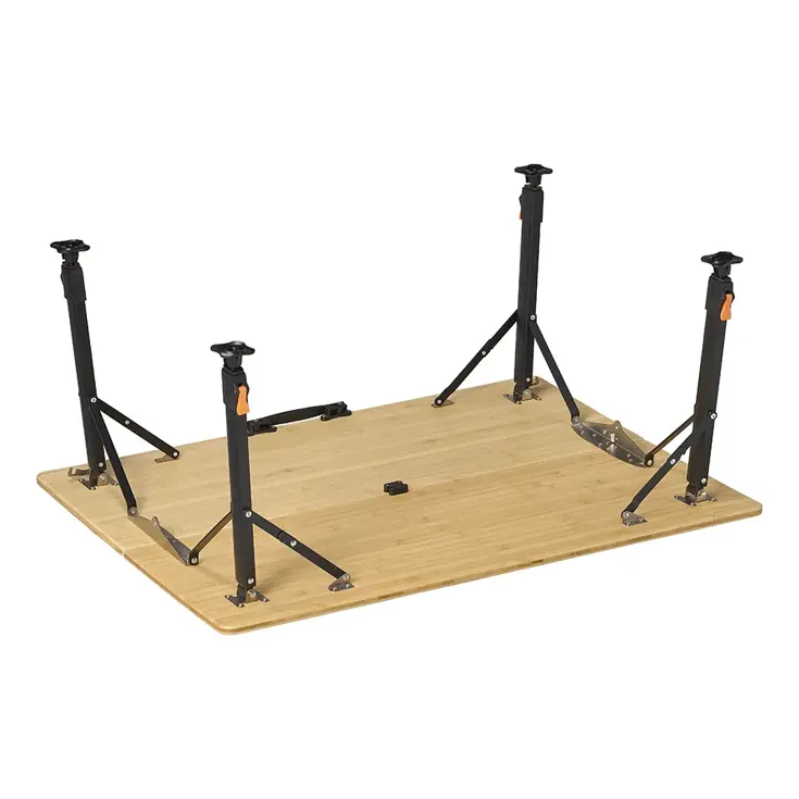 Campout Campingtafel - 100x72x70 cm - Bamboe