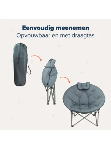 TRVLMORE Campingstoel XL