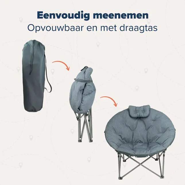TRVLMORE Campingstoel XL