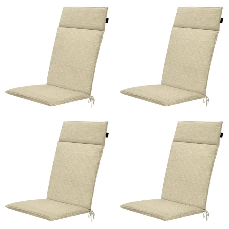 Richmond - Tuinstoelkussen Hoge Rug - Set van 4