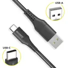 Accezz USB-C naar USB kabel 0,2 meter