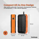 Solar Powerbank Incl. Handslinger 50.000mAh
