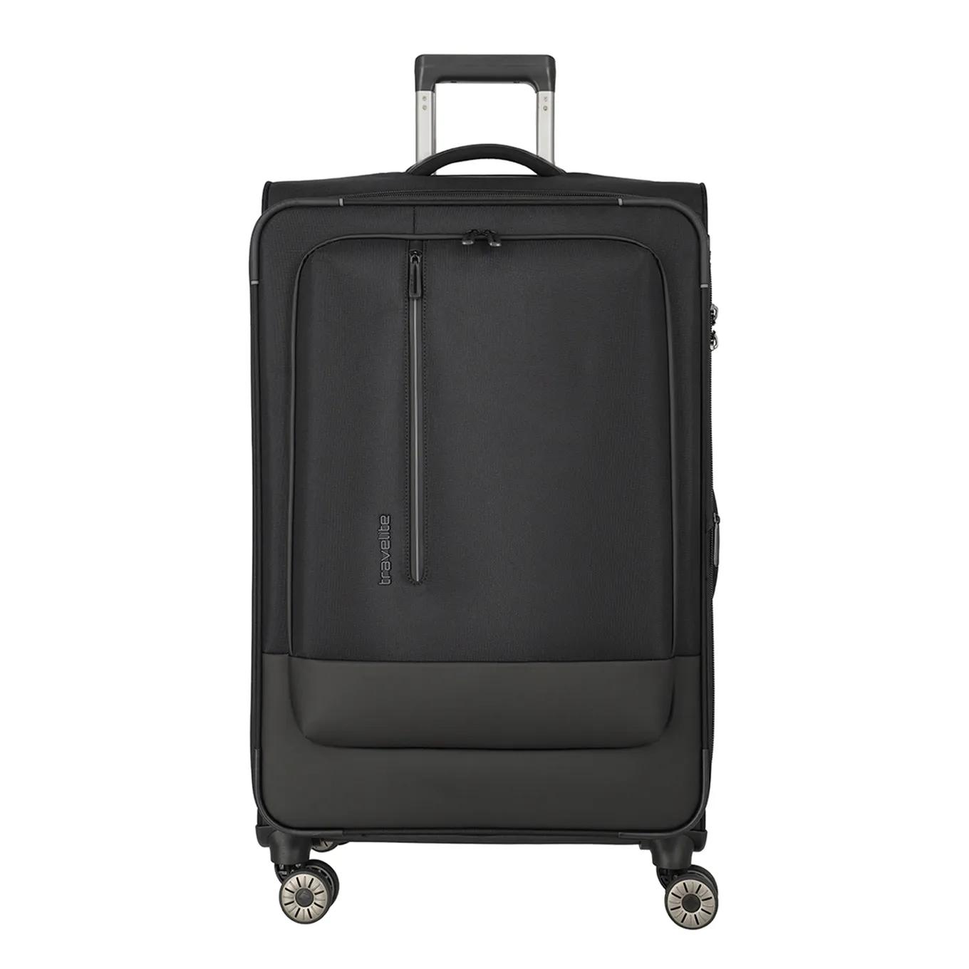 Travelite  Crosslite 5.0 4w trolley l Zwart  Zwart main product image