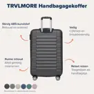 TRVLMORE Handbagage Koffer - 38L