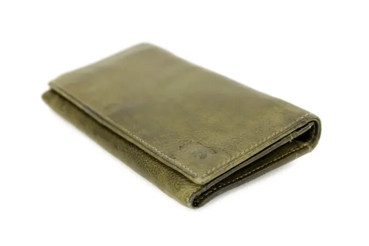 Sweety - XL portemonnee - Leer - Drukknoop