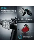 Oplaadbare Fietslamp Set Aluminium