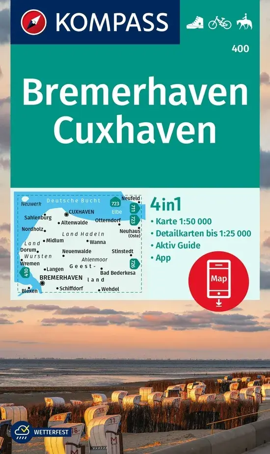 Wandelkaart WK400 Bremerhaven - Cuxhaven