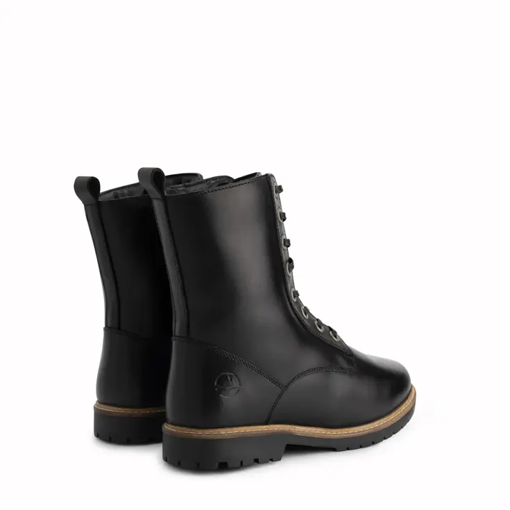 Trysil Dames - Veterboots met rits - Wol gevoerd