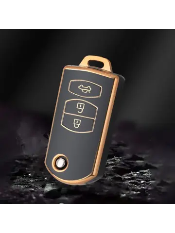TPU Sleutelhoesje voor Mazda goud C3