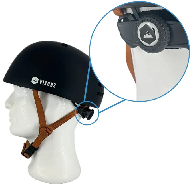 Vizorz SwitchCap fietshelm Woolly cherry cap