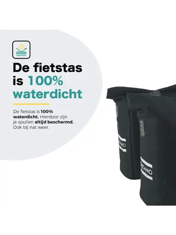 Voltano Dubbele Fietstas Rolltop E-bike Pro