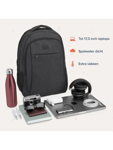 Rugtas – 36L – 17 Inch – Antraciet