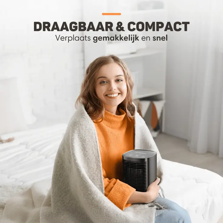 Elektrische Kachel  Zwart- 950W - Ventilatorkachel