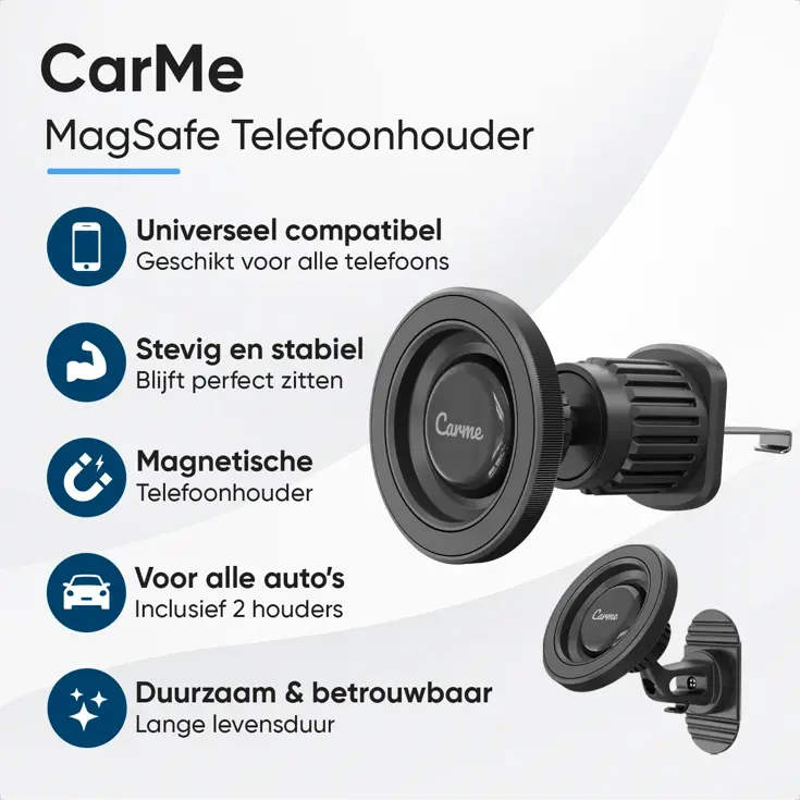 MagSafe Telefoonhouder Auto - Zwart