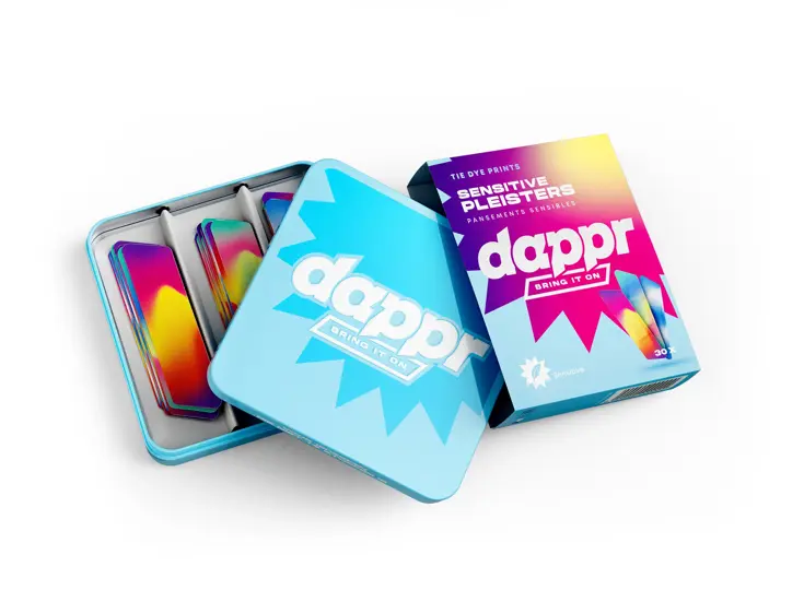 Dappr Sensitive Pleisters TIE DYE 30ST