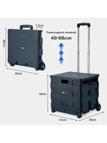 Boodschappenkrat - 50L - Met Deksel