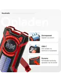 Noodradio met solar dynamo Bluetooth en powerbank