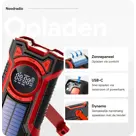 Noodradio met solar dynamo Bluetooth en powerbank