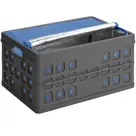 Square - Vouwkrat met koeltas - 46L antraciet
