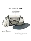 Baby luxe campingbedje - Zelfopblaasbare matras