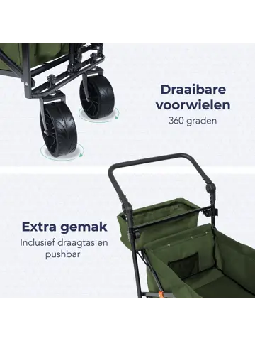 LifeGoods Bolderkar - Tot 120KG - 90L