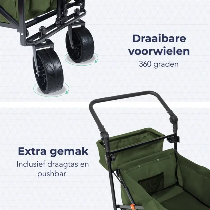 LifeGoods Bolderkar - Tot 120KG - 90L