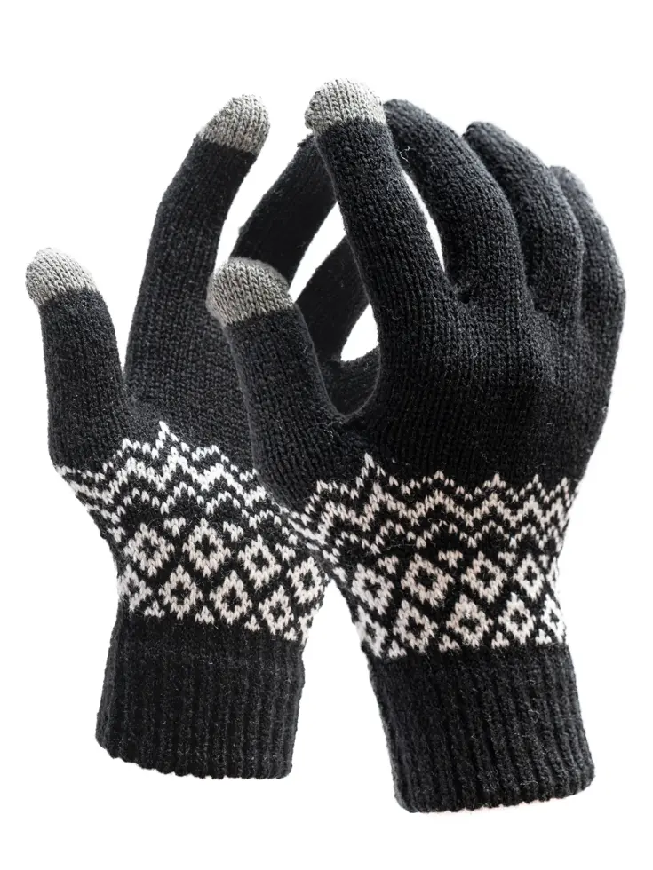 R2B Touchscreen Handschoenen Winter - Zwart