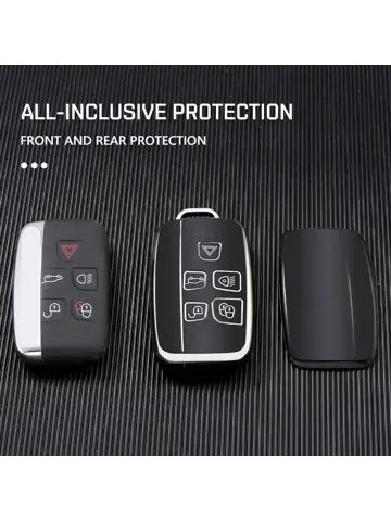 TPU Sleutelhoesje voor Landrover zwart,zilver A5