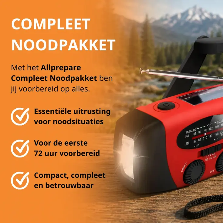 Compleet noodpakket 72 uur