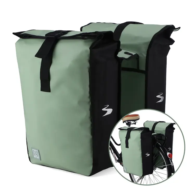 Fietstas Rolltop - Dubbel - Waterdicht