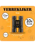 Homey’s Compact Verrekijker – Dakkant – 10x25