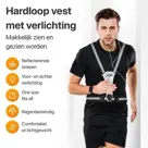 R2B Hardloopvest oplaadbaar - Grijs