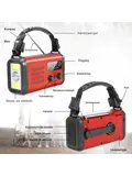 NoodRadio Solar Opwindbaar - FM/AM - 20.000mAh